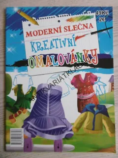 MODERNÍ SLEČNA, KREATIVNÍ OMALOVÁNKY, 