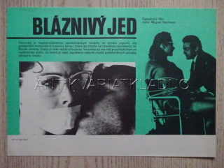 BLÁZNIVÝ JED, FILMOVÝ LETÁK