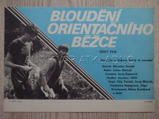 BLOUDĚNÍ ORIENTAČNÍHO BĚŽCE, FILMOVÝ LETÁK