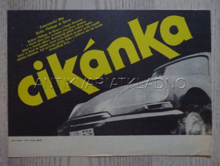 CIKÁNKA, FILMOVÝ LETÁK