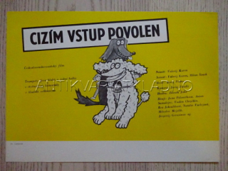 CIZÍM VSTUP POVOLEN, FILMOVÝ LETÁK