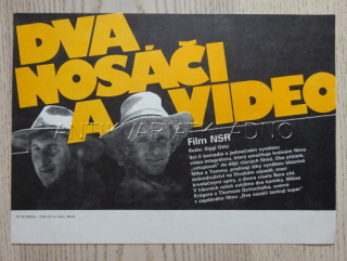 DVA NOSÁČI A VIDEO, FILMOVÝ LETÁK
