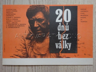 20 DNŮ BEZ VÁLKY, FILMOVÝ LETÁK