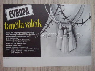EVROPA TANČILA VALČÍK, FILMOVÝ LETÁK