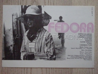 FEDORA, FILMOVÝ LETÁK