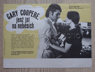 GARY COOPERE, JENŽ JSI NA NEBESÍCH, FILMOVÝ LETÁK