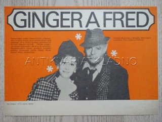 GINGER A FRED, FILMOVÝ LETÁK