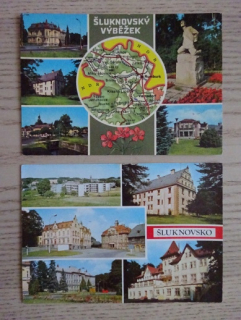 ŠLUKNOV, ŠLUKNOVSKÝ VÝBĚŽEK, OKRES DĚČÍN, 2 KUSY