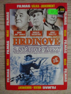 HRDINOVÉ 2. SVĚTOVÉ VÁLKY 2,  DOKUMENT DVD FILM 2.SVĚT.VÁLKA,