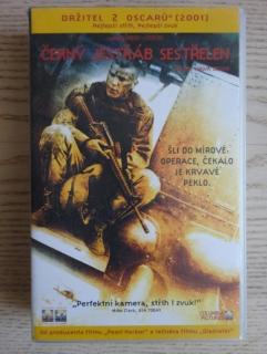 ČERNÝ JESTŘÁB SESTŘELEN, VHS