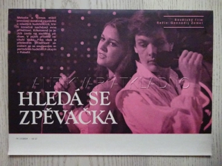 HLEDÁ SE ZPĚVAČKA, FILMOVÝ LETÁK