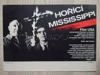 HOŘÍCÍ MISSISSIPPI, FILMOVÝ LETÁK
