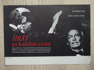 HRÁT ZA KAŽDOU CENU, FILMOVÝ LETÁK