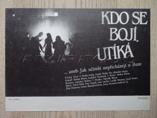 KDO SE BOJÍ, UTÍKÁ, FILMOVÝ LETÁK
