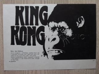 KING KONG, FILMOVÝ LETÁK