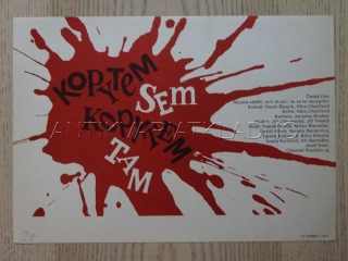 KOPYTEM SEM, KOPYTEM TAM, FILMOVÝ LETÁK