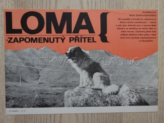 LOMA - ZAPOMENUTÝ PŘÍTEL, FILMOVÝ LETÁK