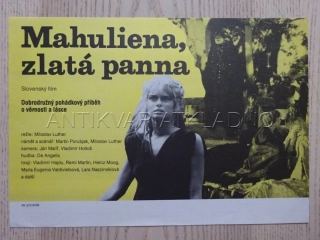 MAHULIENA, ZLATÁ PANNA, FILMOVÝ LETÁK