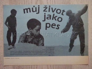 MŮJ ŽIVOT JAKO PES, FILMOVÝ LETÁK