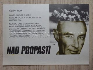 NAD PROPASTÍ, FILMOVÝ LETÁK