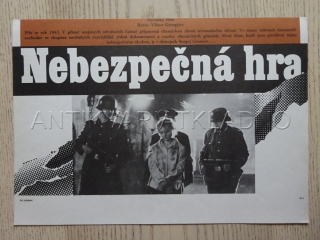 NEBEZPEČNÁ HRA, FILMOVÝ LETÁK