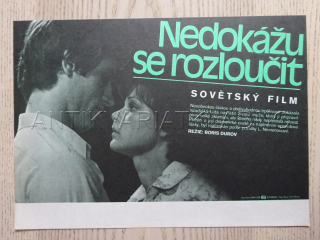 NEDOKÁŽU SE ROZLOUČIT, FILMOVÝ LETÁK