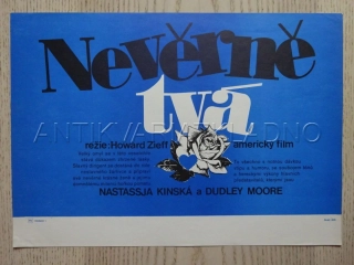 NEVĚRNĚ TVÁ, FILMOVÝ LETÁK