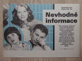 NEVHODNÉ INFORMACE, FILMOVÝ LETÁK