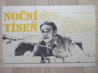 NOČNÍ TÍSEŇ, FILMOVÝ LETÁK