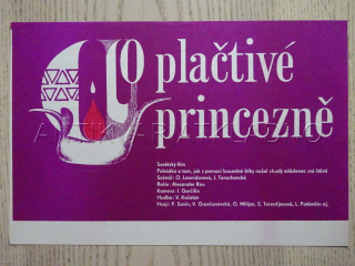 O PLAČTIVÉ PRINCEZNĚ, FILMOVÝ LETÁK