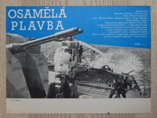 OSAMĚLÁ PLAVBA, FILMOVÝ LETÁK