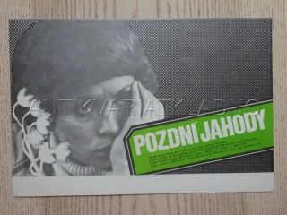 POZDNÍ JAHODY, FILMOVÝ LETÁK