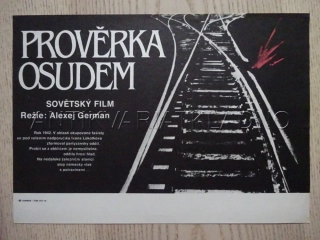 PROVĚRKA OSUDEM, FILMOVÝ LETÁK