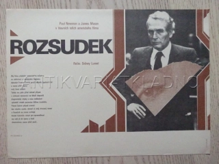 ROZSUDEK, FILMOVÝ LETÁK