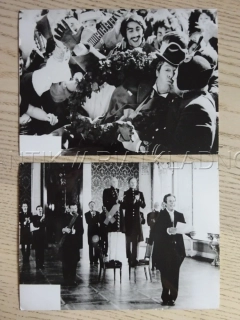 FOTOGRAFIE - MARCELLO MASTROIANNI, OČI ČERNÉ, 2 KUSY