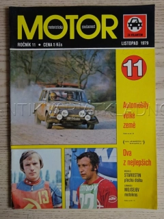 MOTOR, MOTORISTICKÁ SOUČASNOST Č. 11, ROČ. 11, 1979