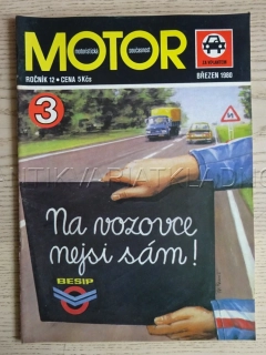 MOTOR, MOTORISTICKÁ SOUČASNOST Č. 3, ROČ. 12, 1980