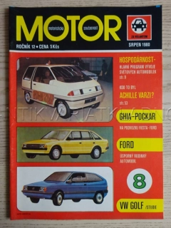 MOTOR, MOTORISTICKÁ SOUČASNOST Č. 8, ROČ. 12, 1980