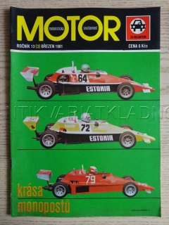 MOTOR, MOTORISTICKÁ SOUČASNOST Č. 3, ROČ. 13, 1981