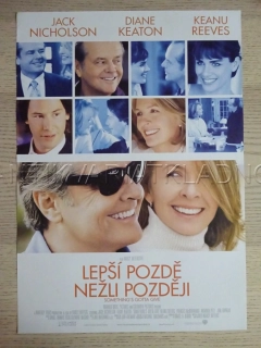 LEPŠÍ POZDĚ NEŽLI POZDĚJI, JACK NICHOLSON, DIANE KEATON, KEANU REEVES, FILM USA, PLAKÁT 1056