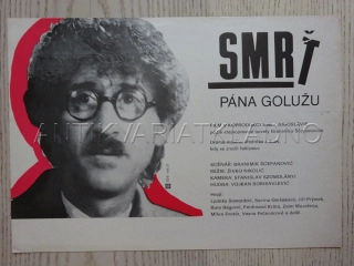 SMRŤ PÁNA GOLUŽU, L. SAMARDZIČ, FILMOVÝ LETÁK