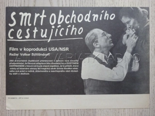 SMRT OBCHODNÍHO CESTUJÍCÍCHO, D. HOFFMAN, FILMOVÝ LETÁK