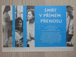 SMRT V PŘÍMÉM PŘENOSU, R. SCHNEIDER, FILMOVÝ LETÁK