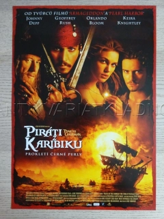 PIRÁTI Z KARIBIKU: PROKLETÍ ČERNÉ PERLY, ORLANDO BLOOM, JOHNNY DEPP, KEIRA KNIGHTLEY, FILM USA, PLAKÁT 1105