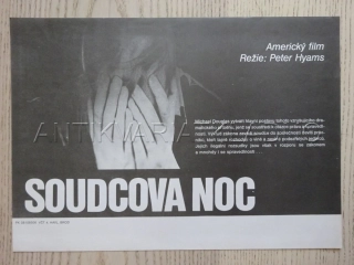SOUDCOVA NOC, M. DOUGLAS, FILMOVÝ LETÁK