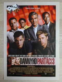 DANNYHO PARŤÁCI 3, GEORGE CLOONEY, BRAD PITT, AL PACINO, FILM USA, PLAKÁT 1117