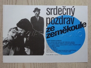 SRDEČNÝ POZDRAV ZE ZEMĚKOULE, FILMOVÝ LETÁK