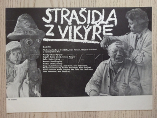 STRAŠIDLA Z VIKÝŘE, R. HRUŠINSKÝ, J. ŠTĚPÁNKOVÁ, FILMOVÝ LETÁK