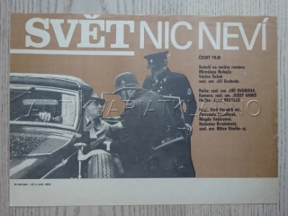 SVĚT NIC NEVÍ, E. HORVÁTH, FILMOVÝ LETÁK