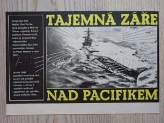 TAJEMNÁ ZÁŘE NAD PACIFIKEM, K. DOUGLAS, FILMOVÝ LETÁK